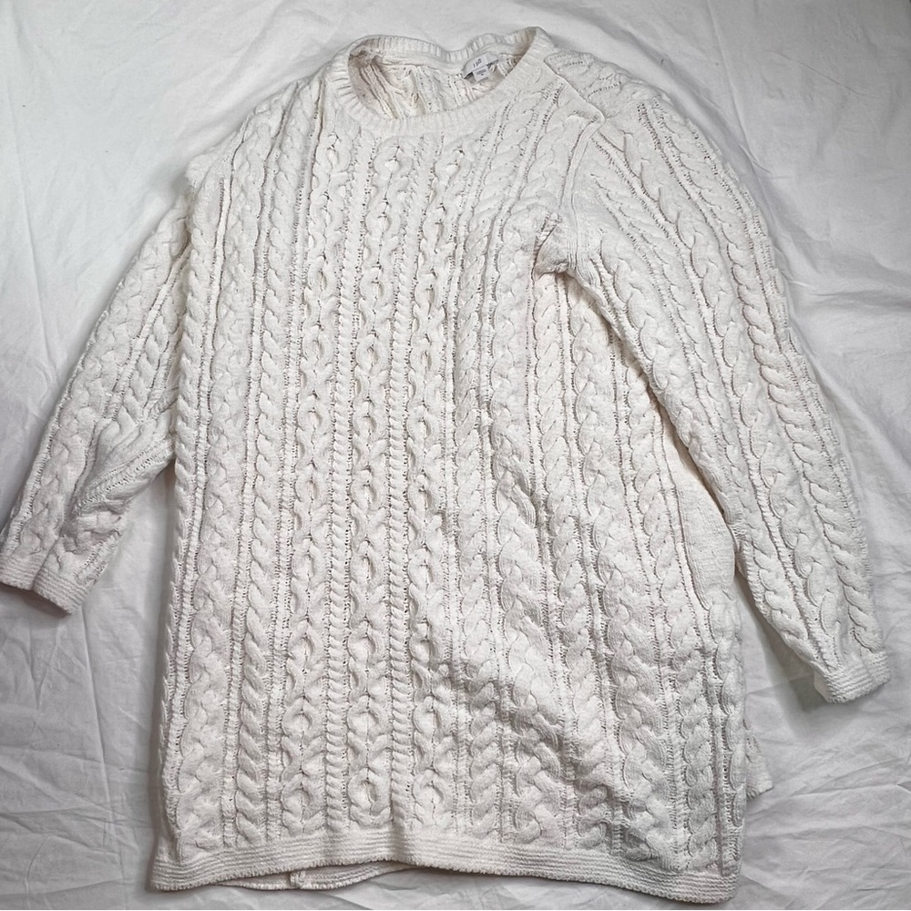 J Jill  Textured Long Pullover Warm Sweater Size XL L030223 EUC